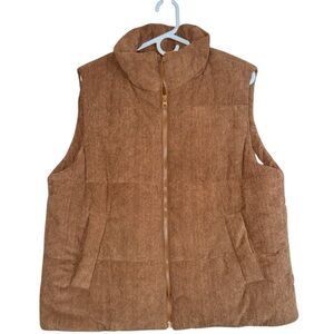 Brown Corduroy Women's Vest L